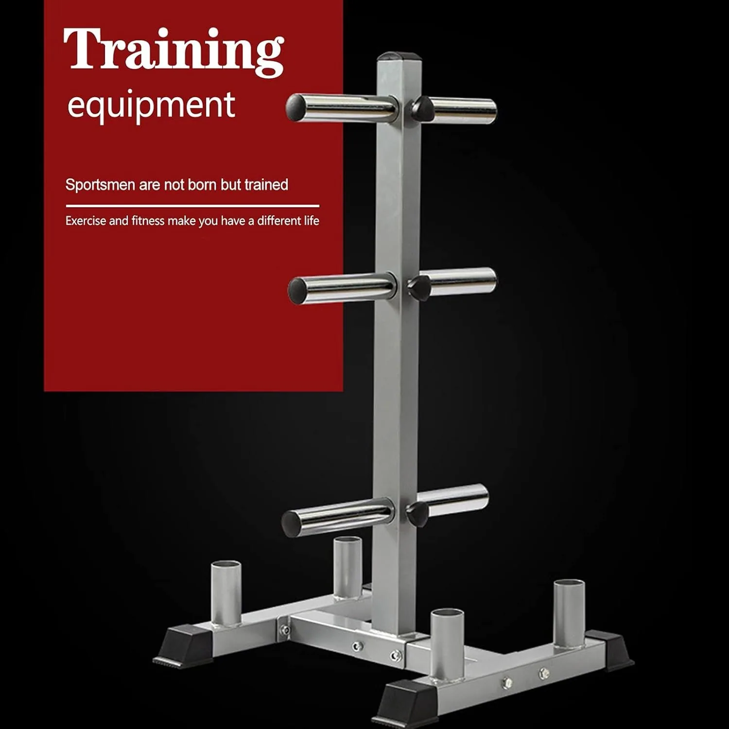 ستاند بارات وأوزان أولمبي (Olympic Weight Tree & Barbell Rack)
