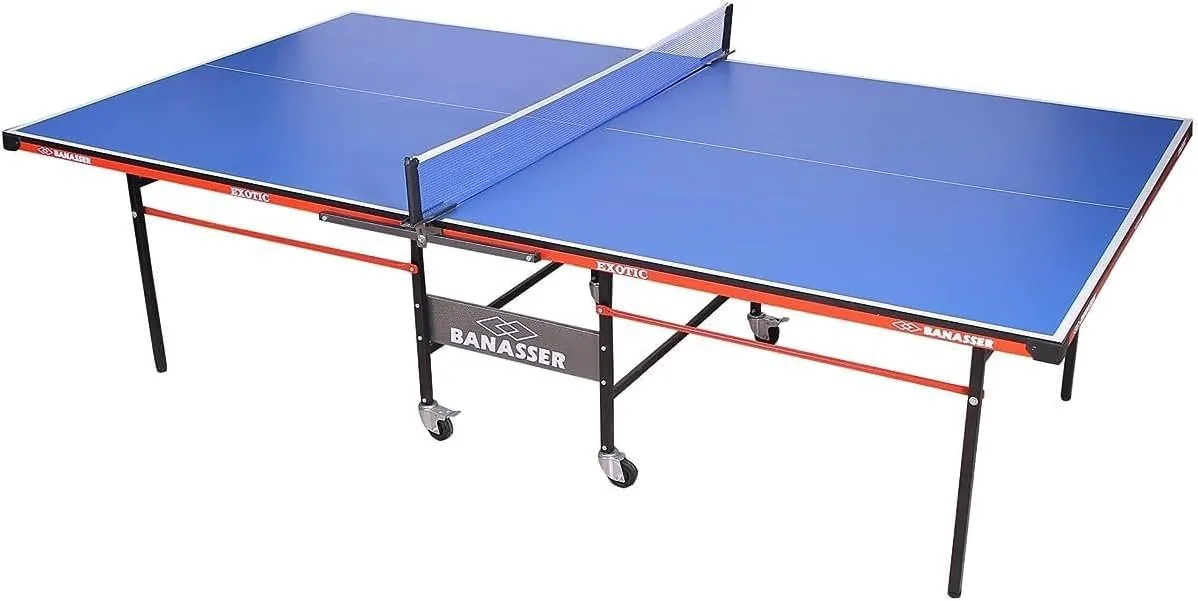 طاولة تنس الطاولة القابلة للطي (BANASSER Folding Table Tennis)
