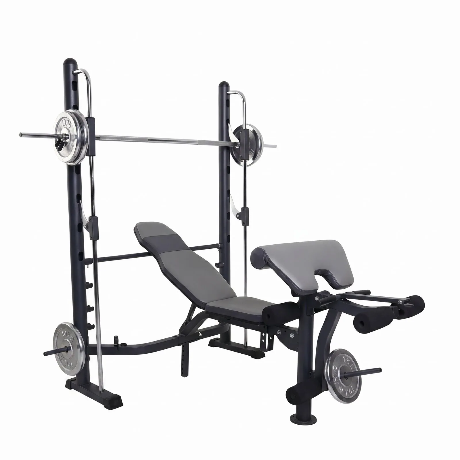 بنش تدريب احترافي مع نظام سميث المدمج (Smith Machine Bench)