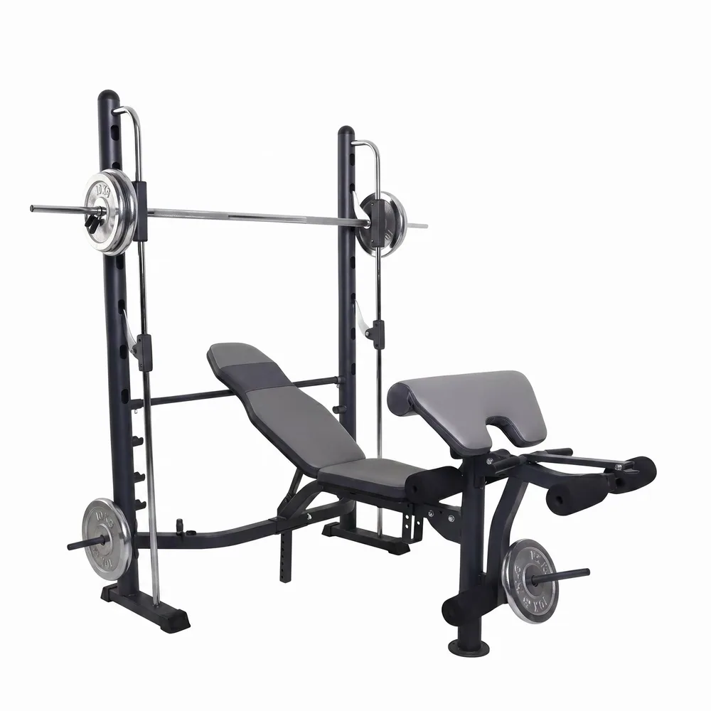 بنش تدريب احترافي مع نظام سميث المدمج (Smith Machine Bench)