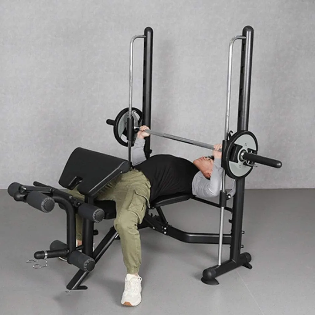 بنش تدريب احترافي مع نظام سميث المدمج (Smith Machine Bench)