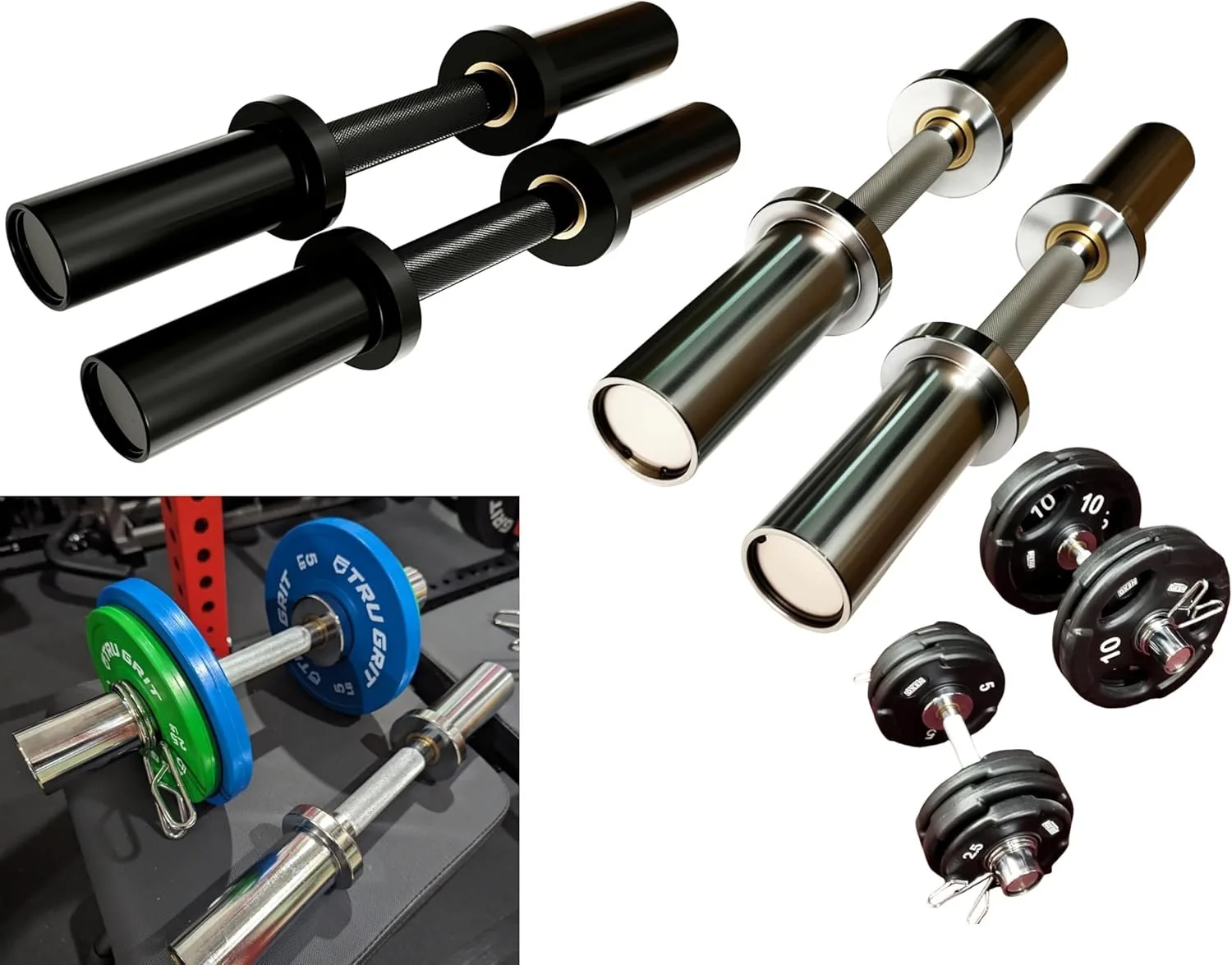 بارات دمبلز أولمبية (Olympic Dumbbell Handles