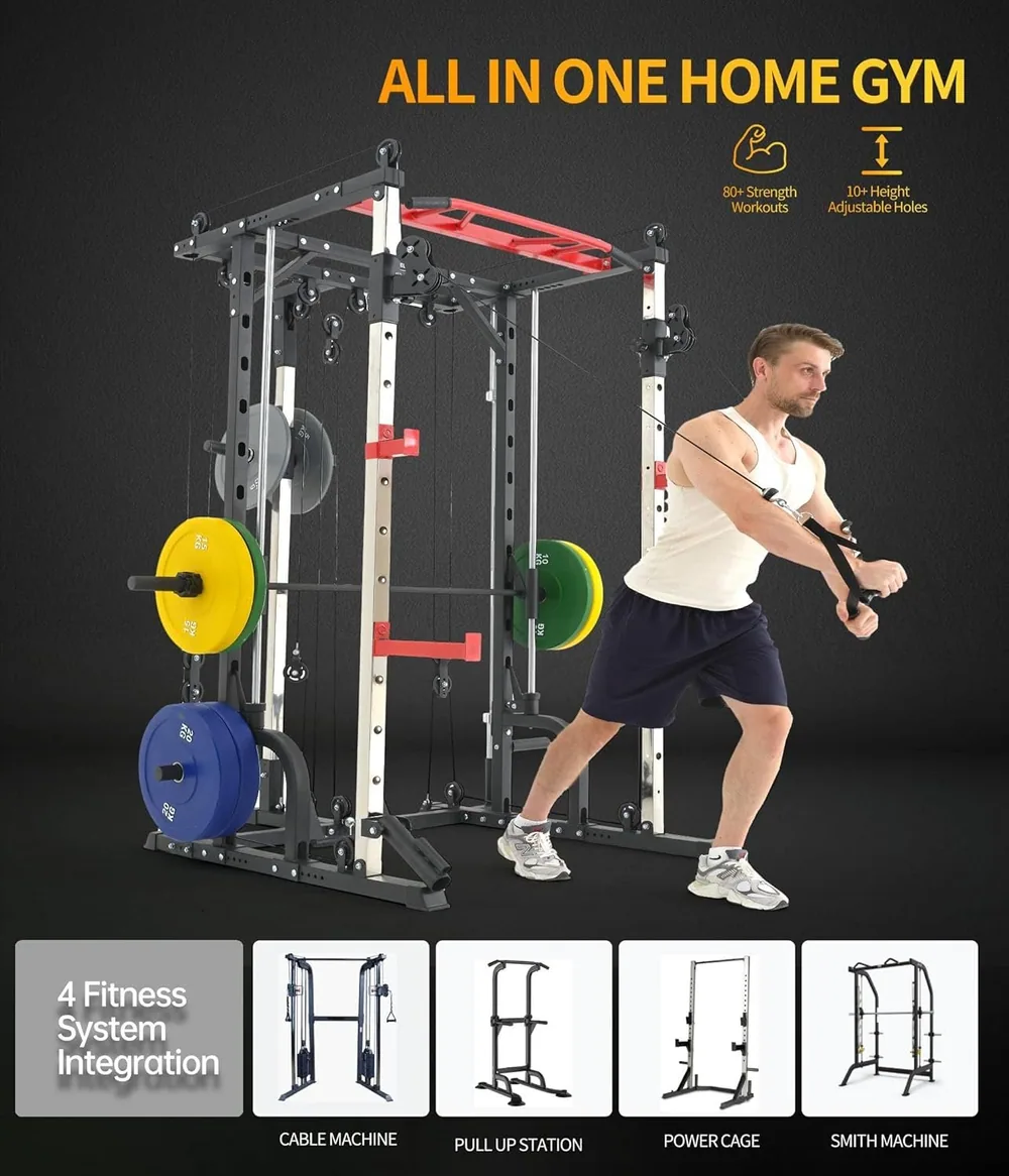 جهاز الكيبل سميث المتكامل (All-in-One Smith & Cable Machine)