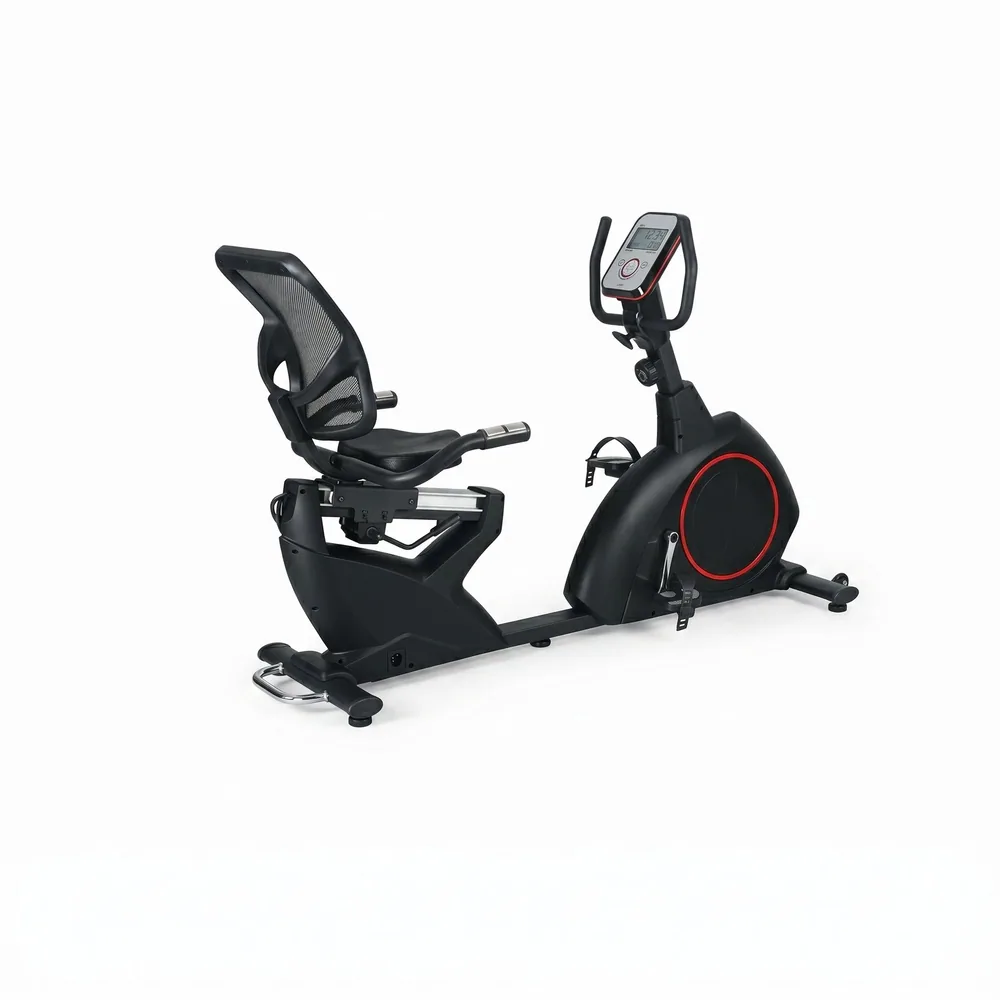 جهاز دراجة التمرين الثابتة الطبية مع مسند ظهر (Deluxe Recumbent Bike TS)
