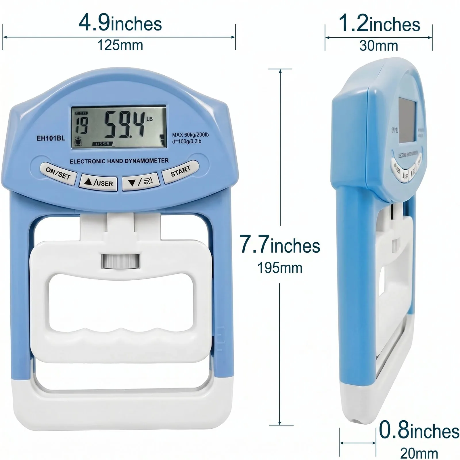 جهاز قياس قوة قبضة اليد (Digital Hand Dynamometer)