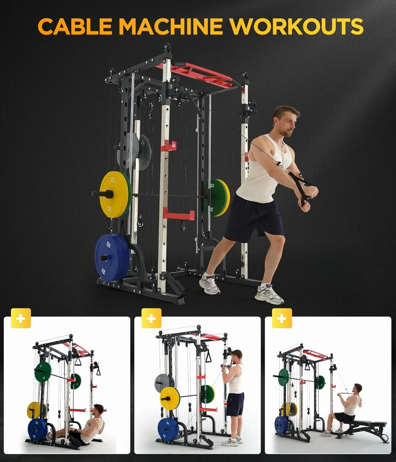 جهاز الكيبل سميث المتكامل (All-in-One Smith & Cable Machine)